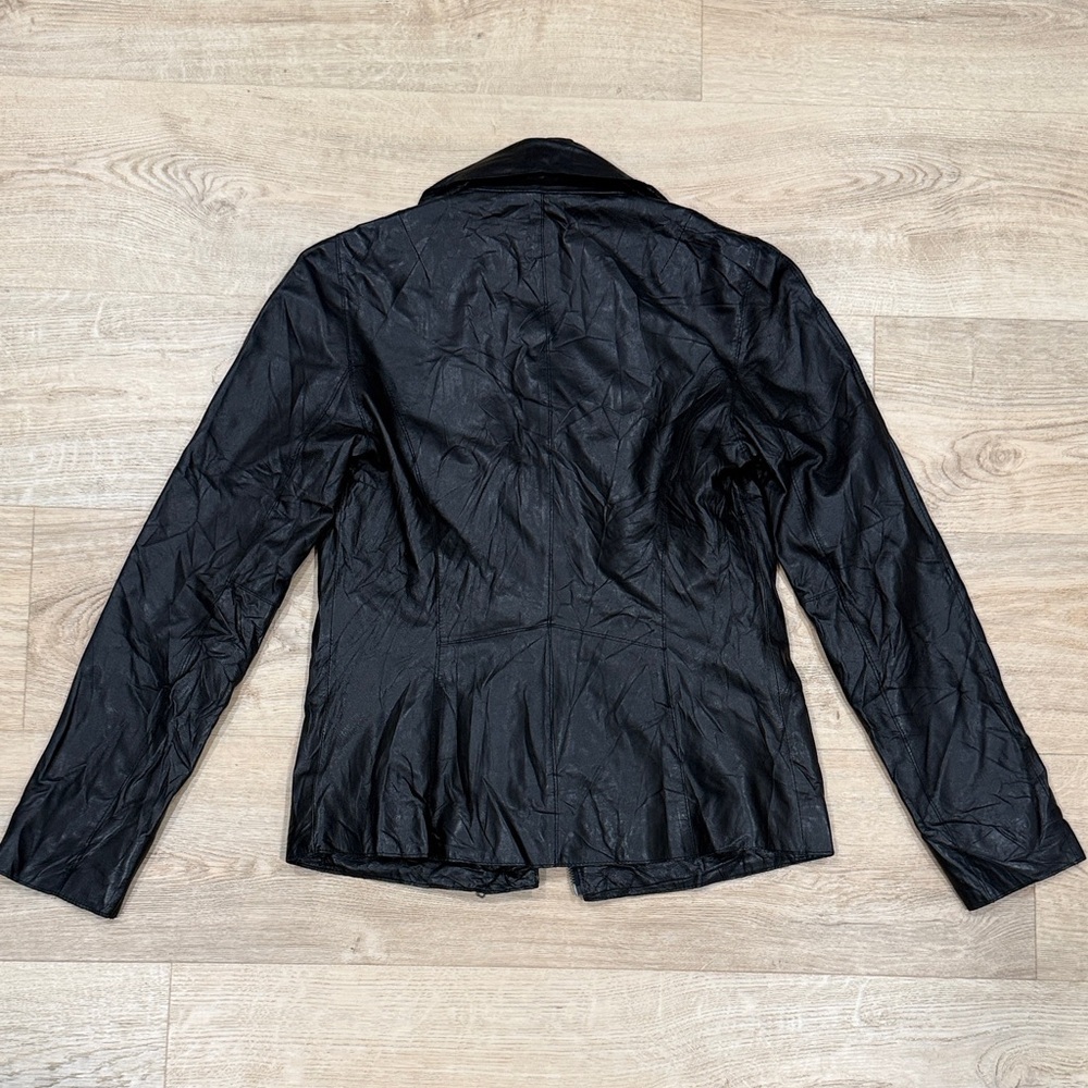 Reiss Soft Lamb Leather Moto Jacket - Picture 9 of 9
